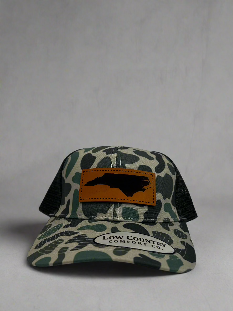 ALL STAR Leather NC Patch Trucker GREEN CAMO/CHARCOAL