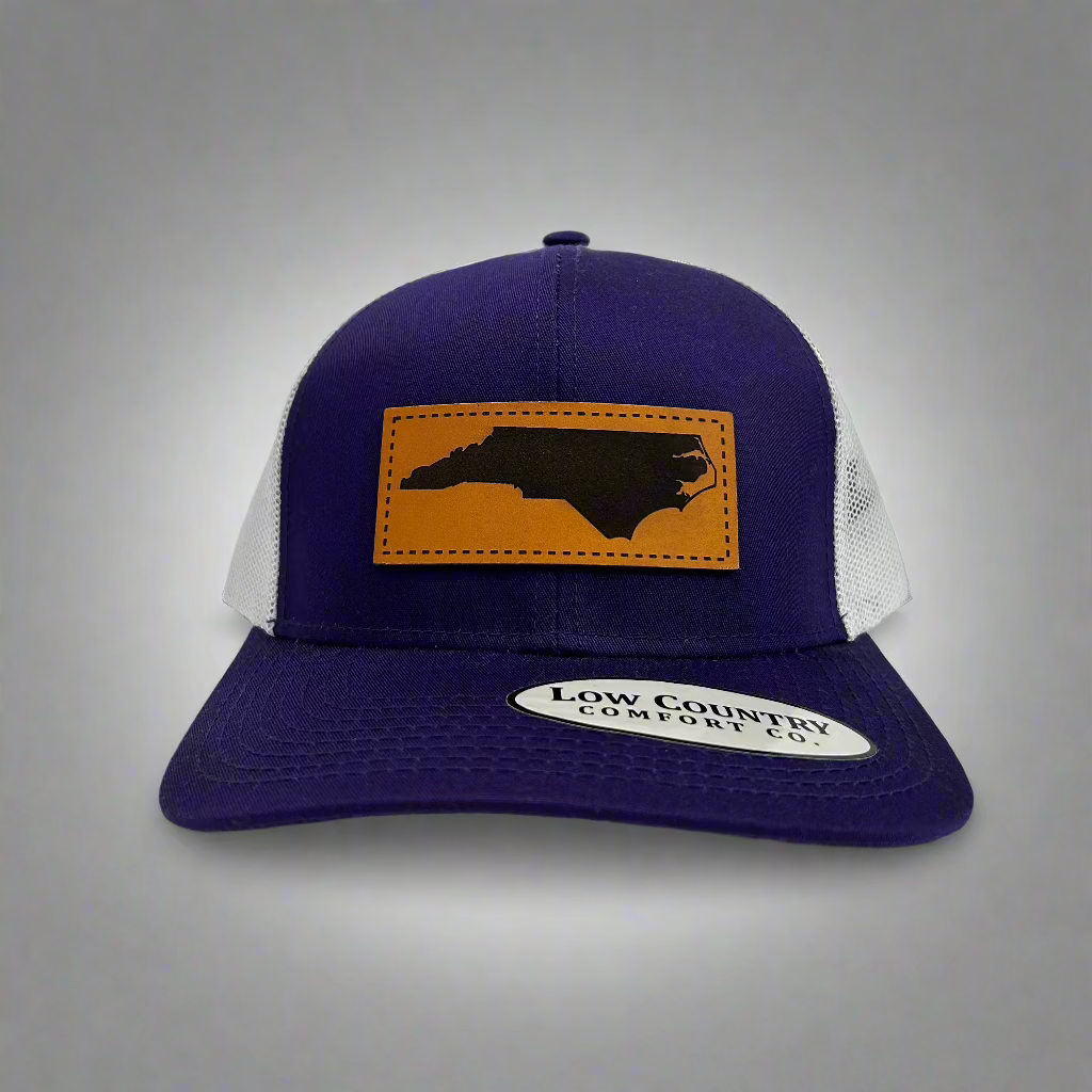 ALL STAR Leather NC State Patch Trucker PURPLE/WHITE