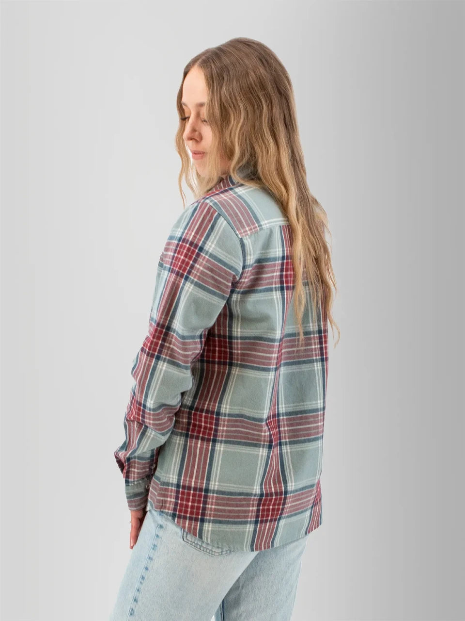 Old Ranch W LS Salina Plaid Shirt GREEN