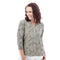 Old Ranch W LS Daisy Smocked Sleeve Top SHADOW