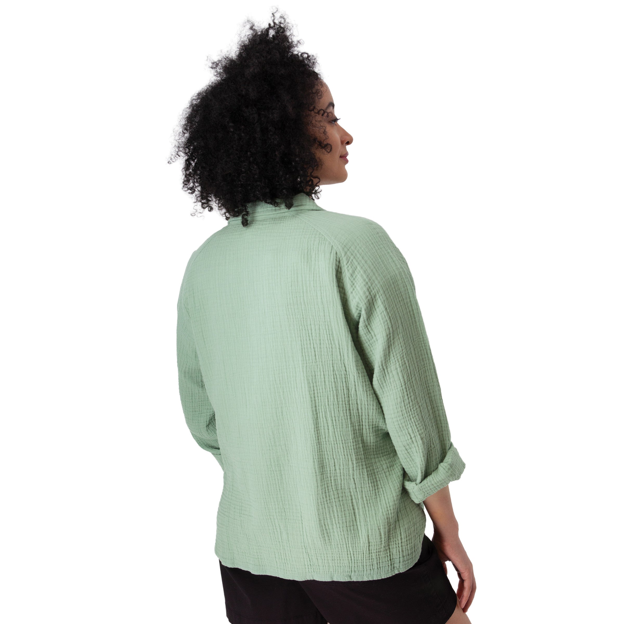 Aventura W Kelford Full Button LS GRANITE GREEN