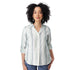 Old Ranch W Plumas Y-Neck Shirt CERAMIC