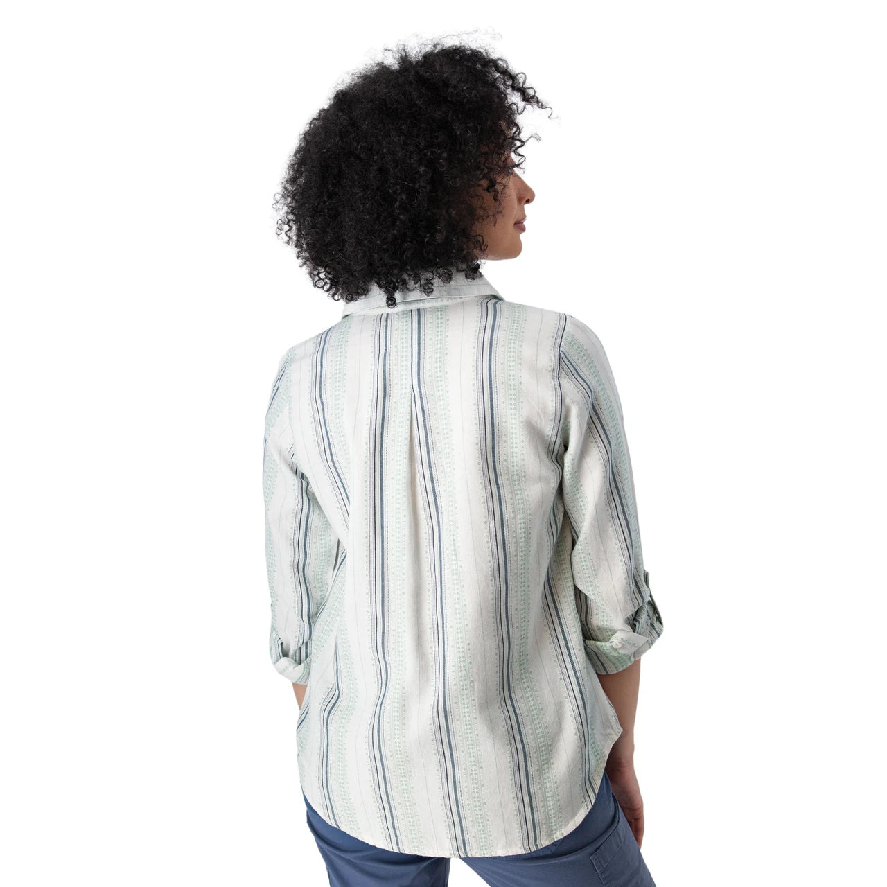 Old Ranch W Plumas Y-Neck Shirt CERAMIC
