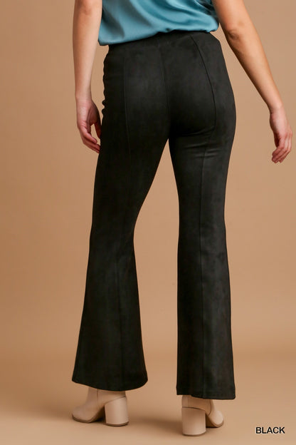 Umgee W Flare Leg Pant BLACK