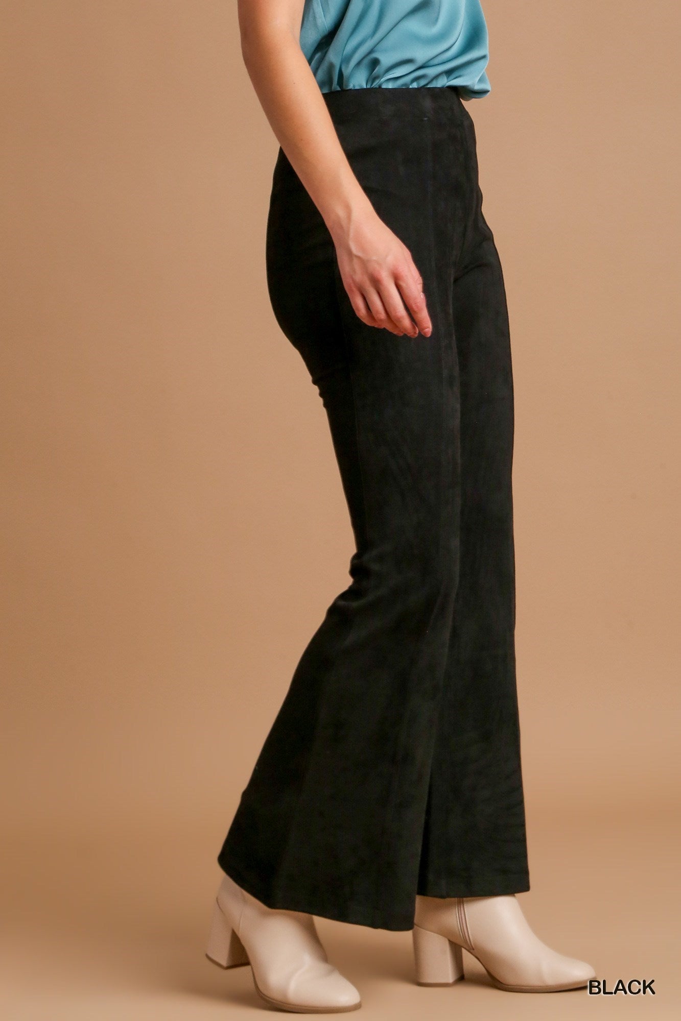 Umgee W Flare Leg Pant BLACK