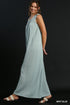 Umgee W Textured Jumpsuit MINT BLUE