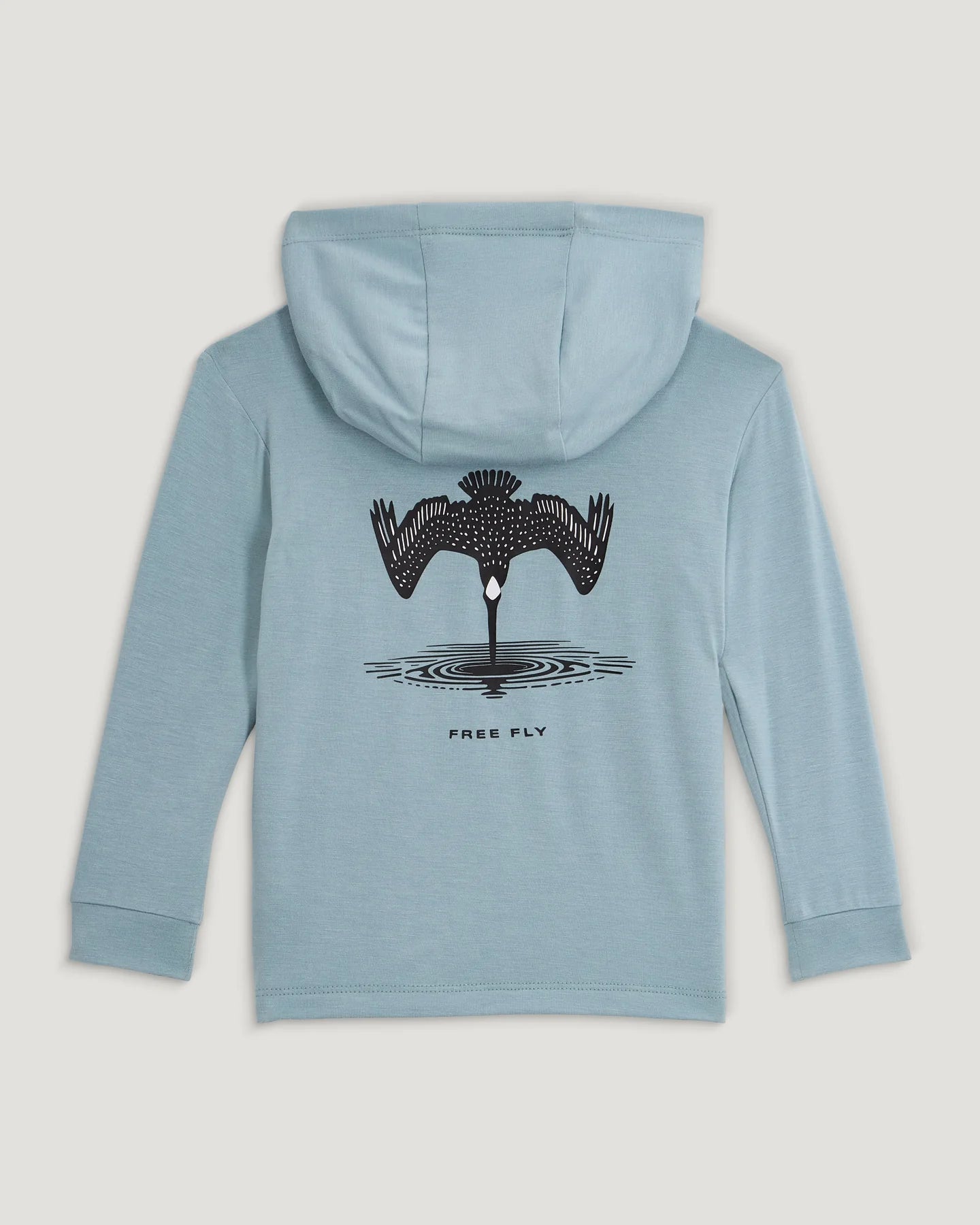 Free Fly Toddler Bamboo Shade Dive Bomb Graphic Hoodie OCEAN MIST