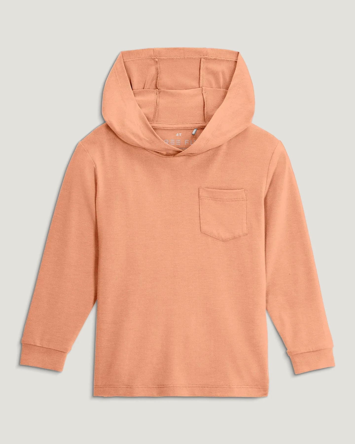 Free Fly Toddler Bamboo Shade Hoodie CORAL PEACH
