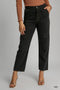 Umgee W Cargo Denim Pants ASH