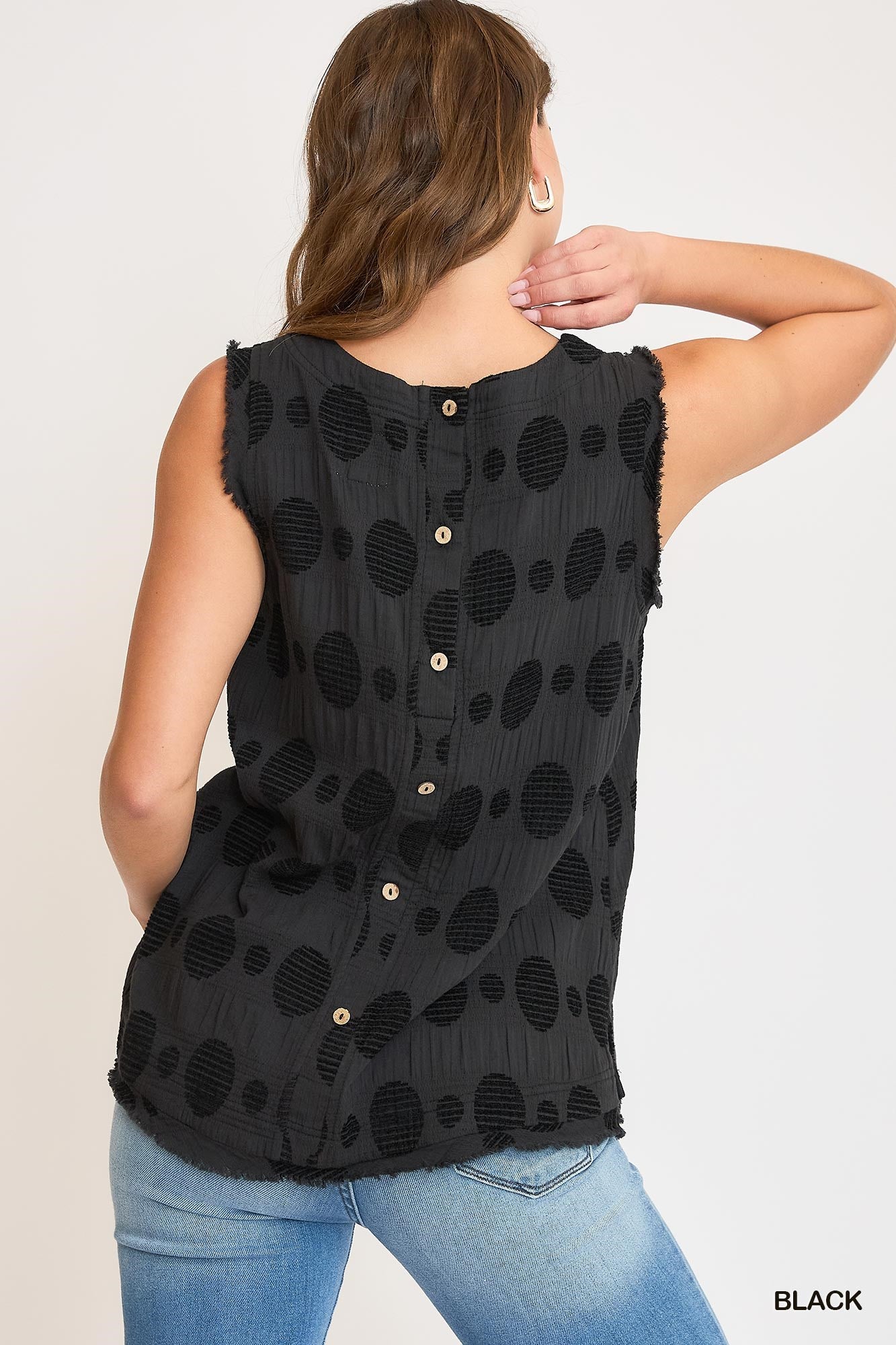 Umgee W Swiss Dot Tank BLACK