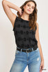 Umgee W Swiss Dot Tank BLACK