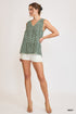 Umgee W Mixed Stripe Tank MINT