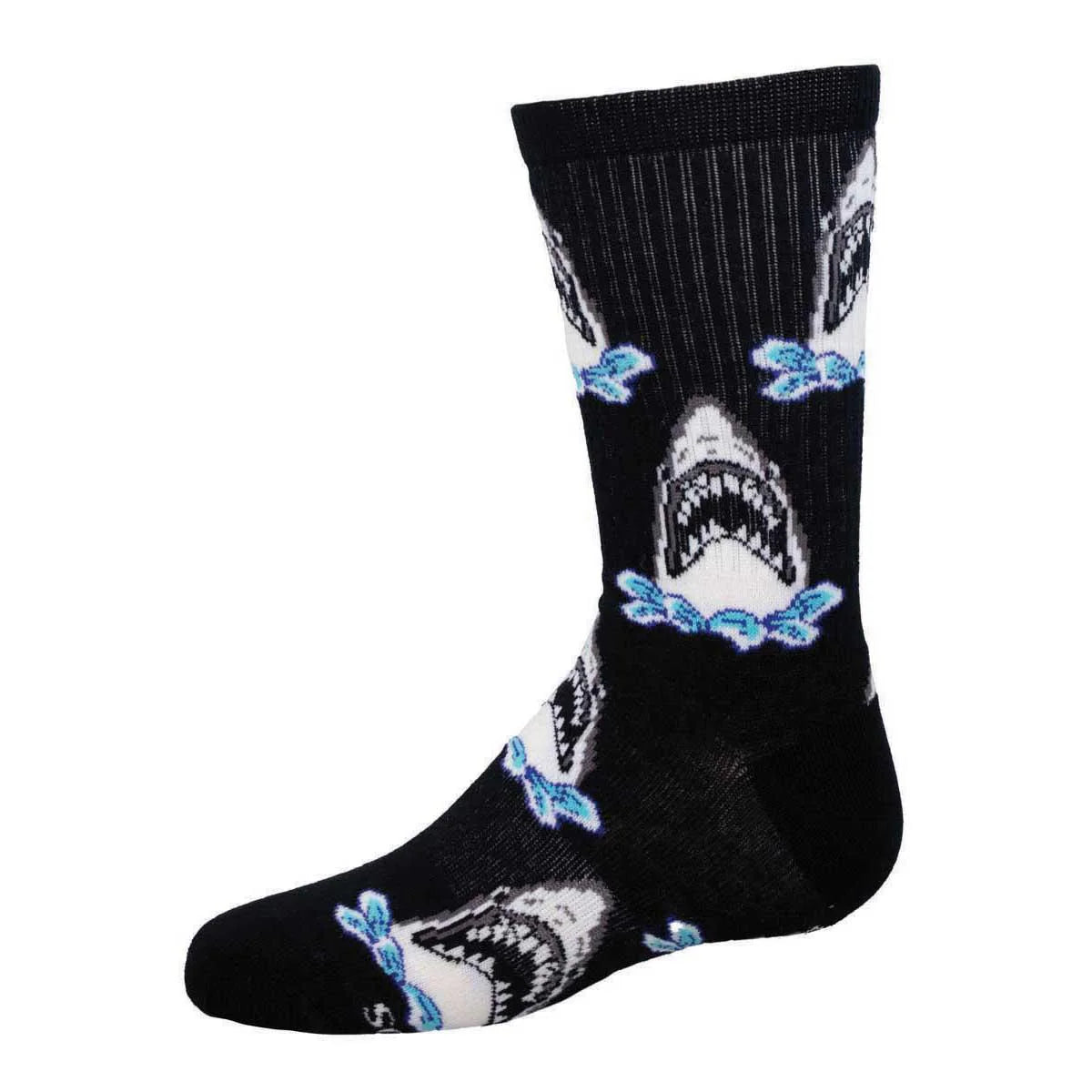 Socksmith Kid's Shark Attack BLACK