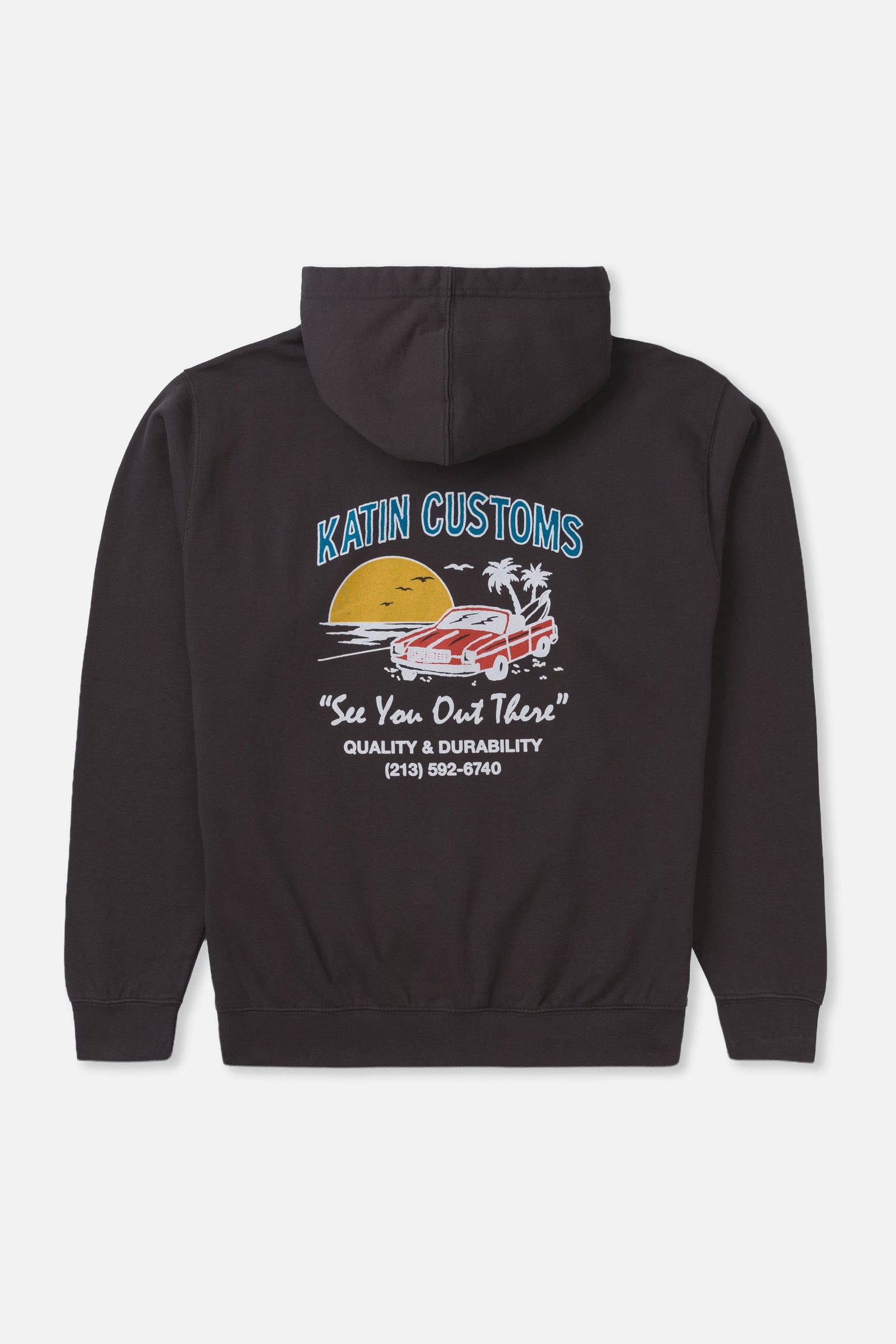 Katin M Alamitos Hoodie BLACK WASH