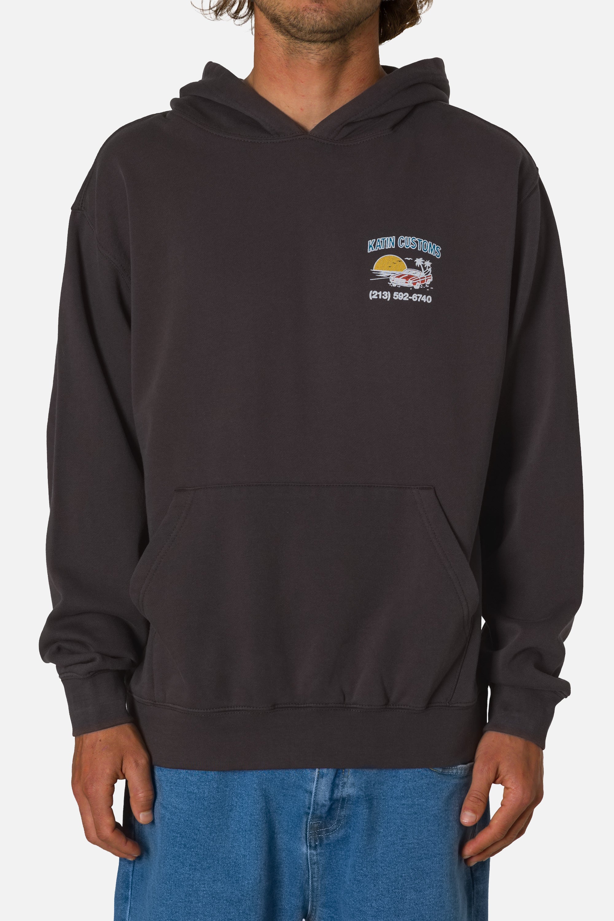 Katin M Alamitos Hood BLACK WASH