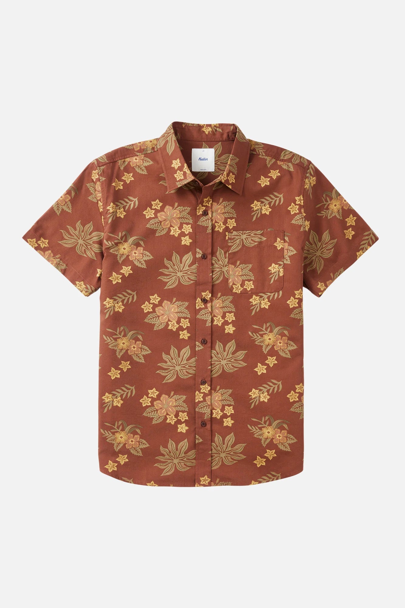 Katin M SS Benji Shirt MAHOGANY
