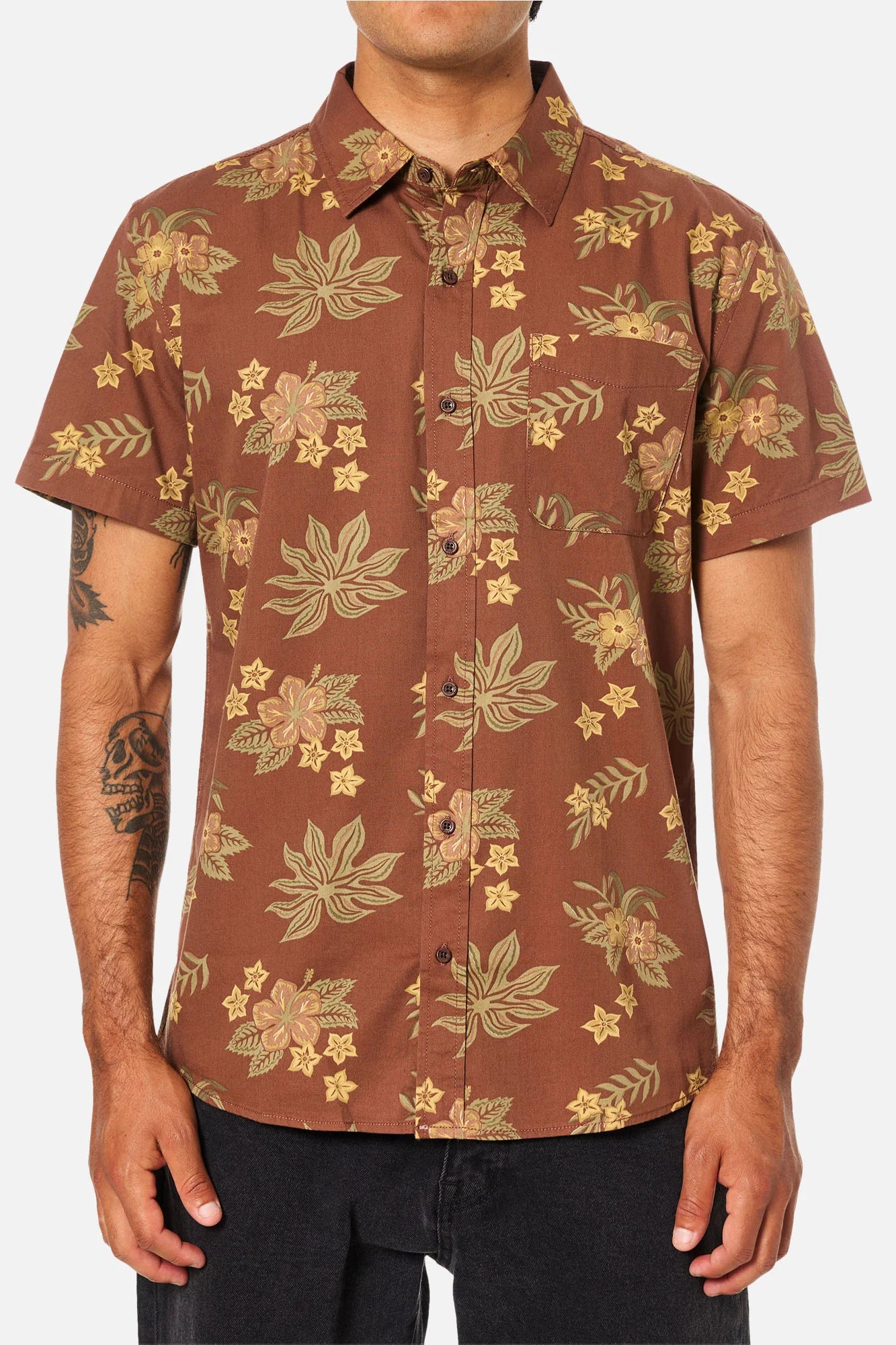 Katin M SS Benji Shirt MAHOGANY