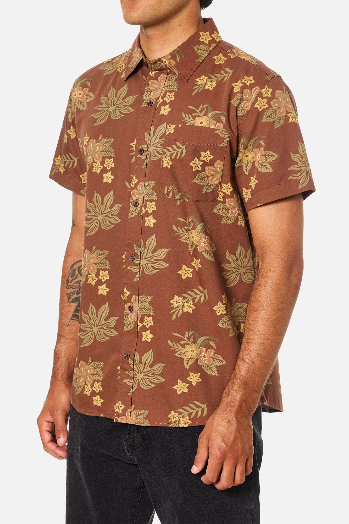 Katin M SS Benji Shirt MAHOGANY