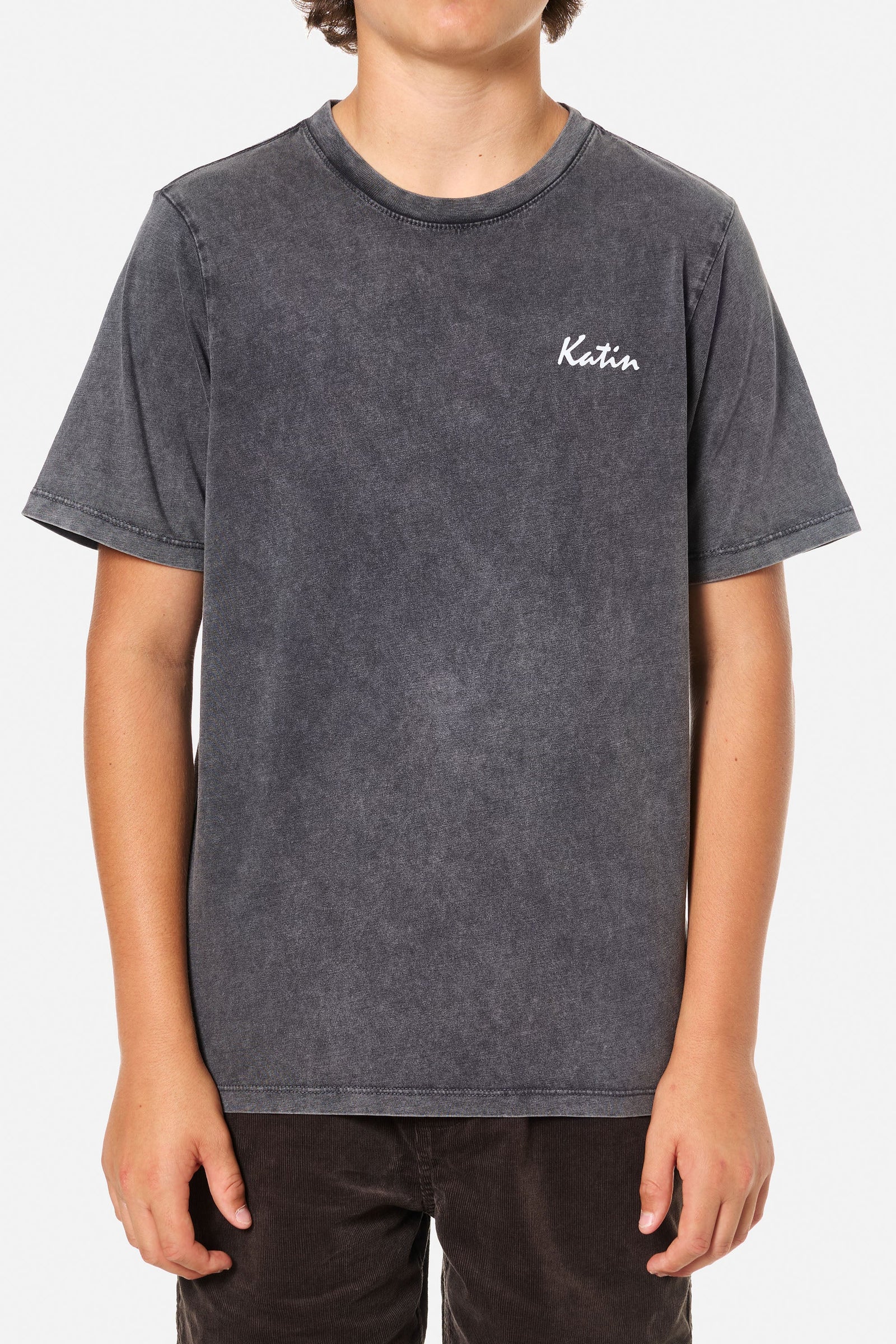 Katin Boys SS Merlin Tee BLACK SAND WASH