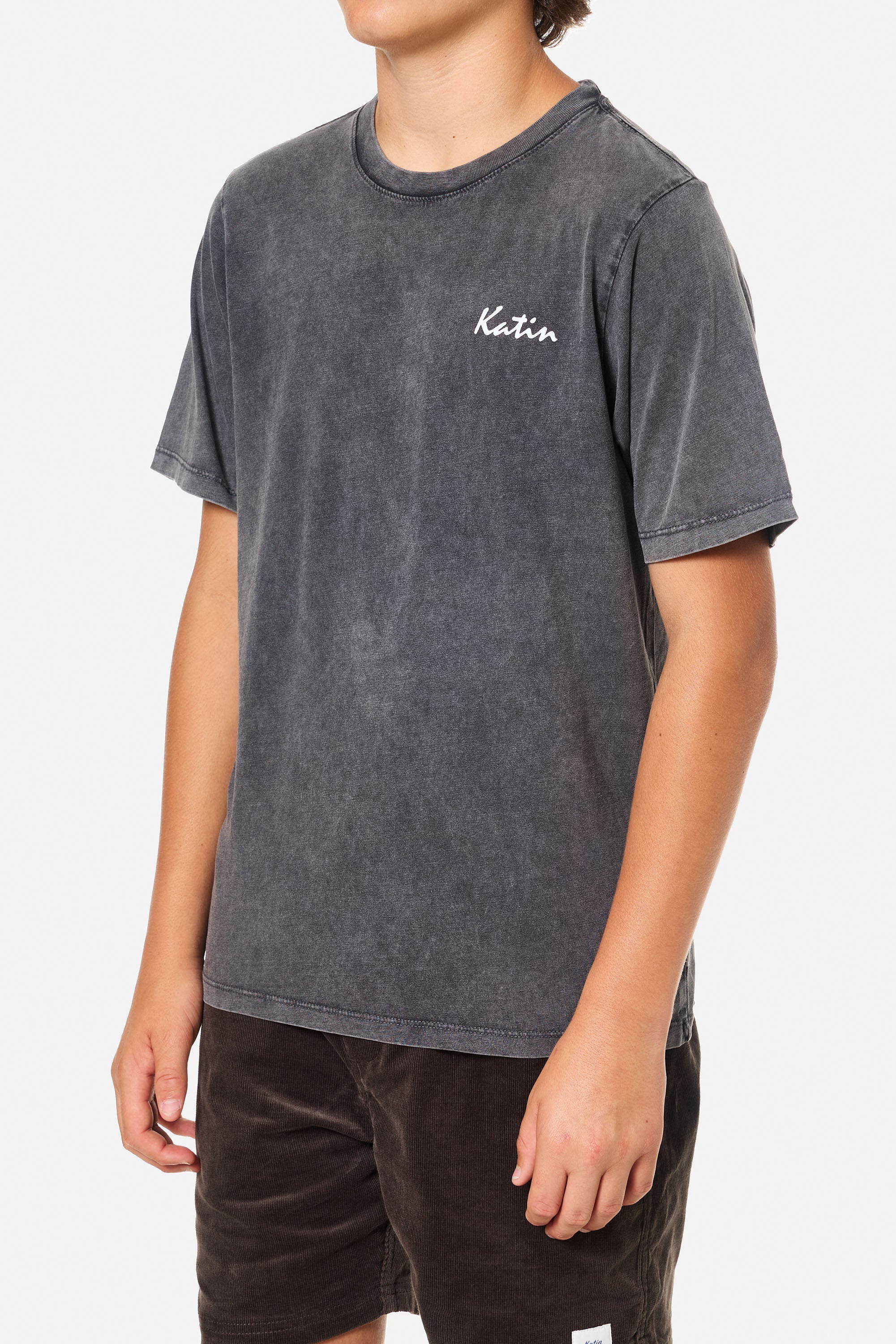 Katin Boys SS Merlin Tee BLACK SAND WASH