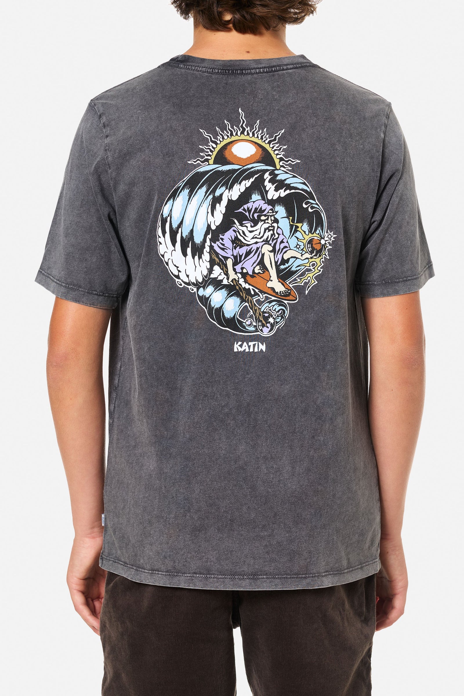 Katin Boys SS Merlin Tee BLACK SAND WASH