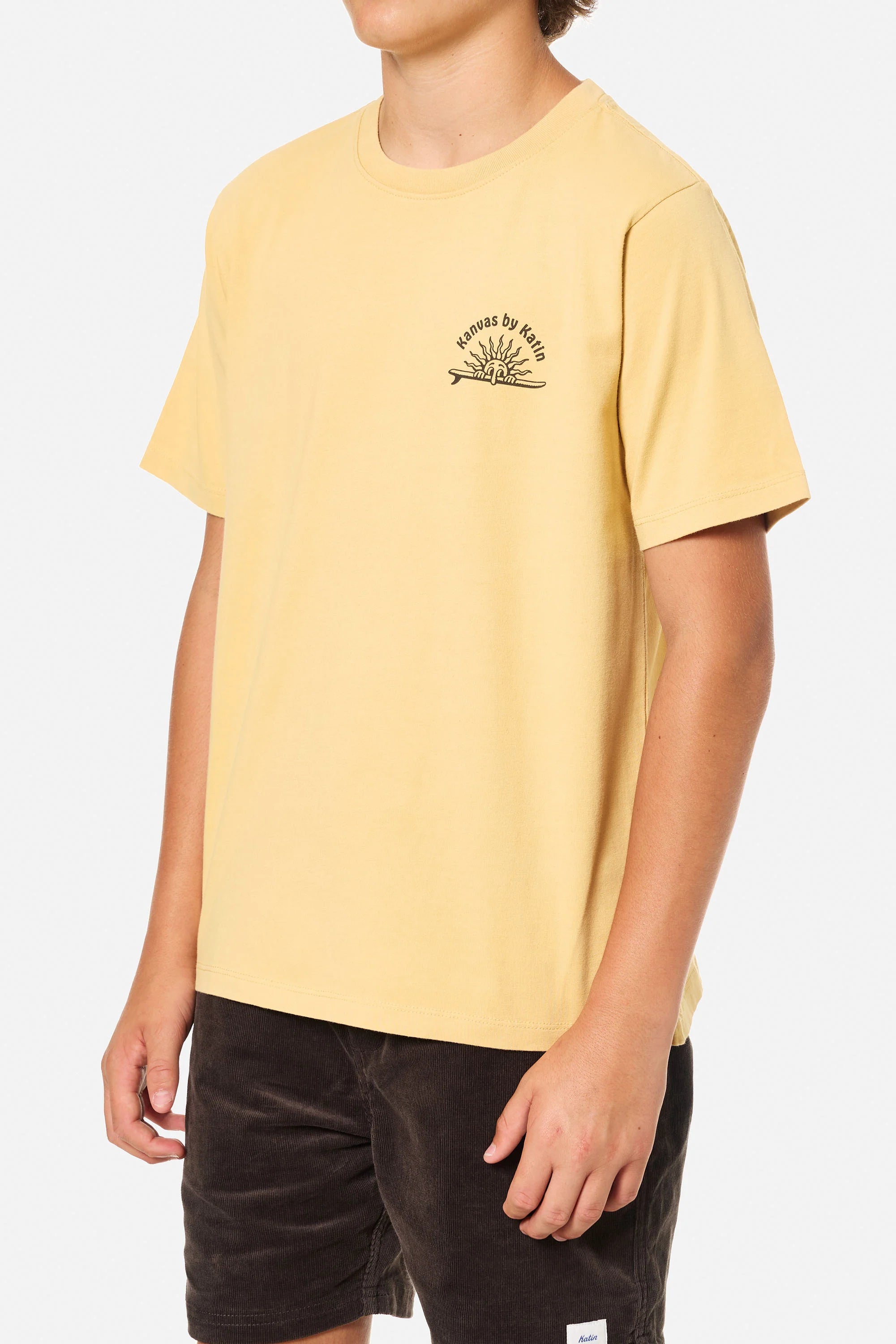 Katin Boys SS Sunny Tee BUTTER  WASH