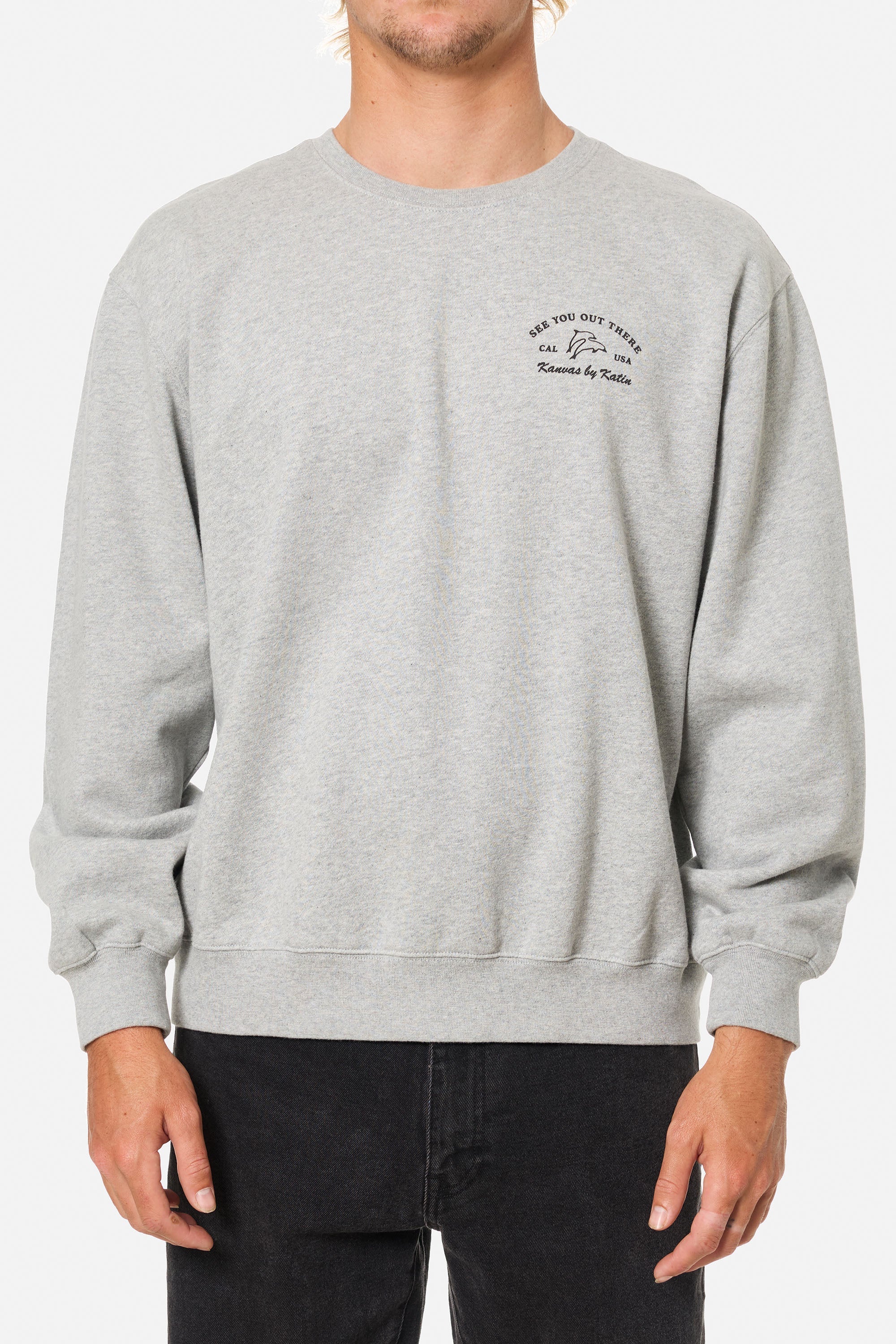 Katin M Breach Crew HEATHERED GRAY