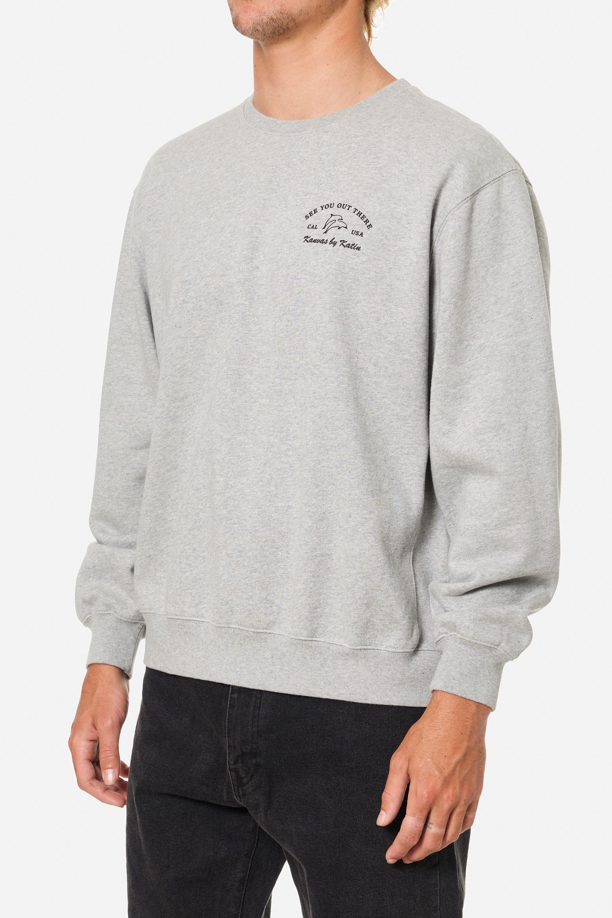 Katin M Breach Crew HEATHERED GRAY