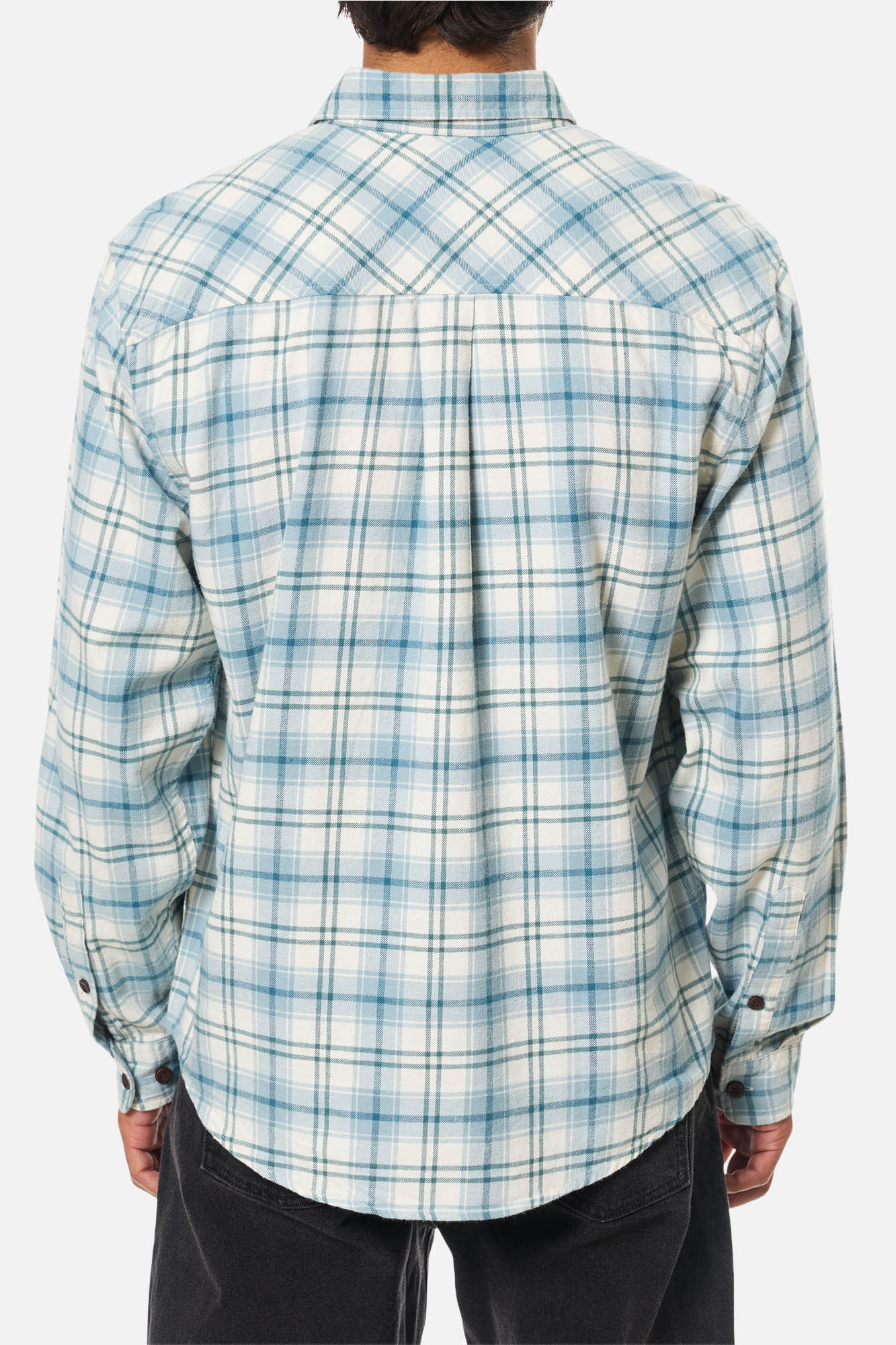 Katin M LS Derek Flannel VAPOR GRAY