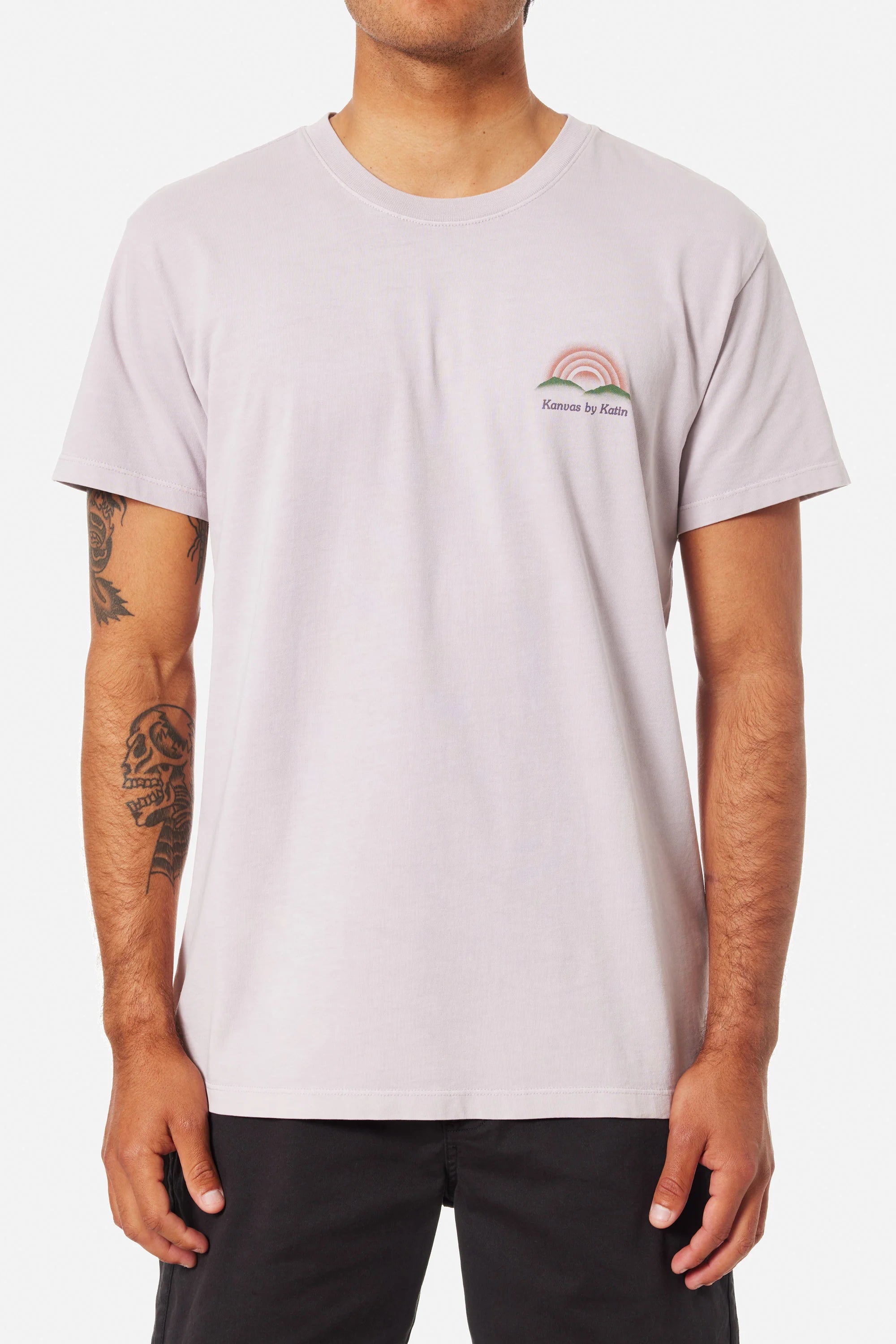 Katin M SS Distance Tee LIGHT LAVENDER PIGMENT DYE