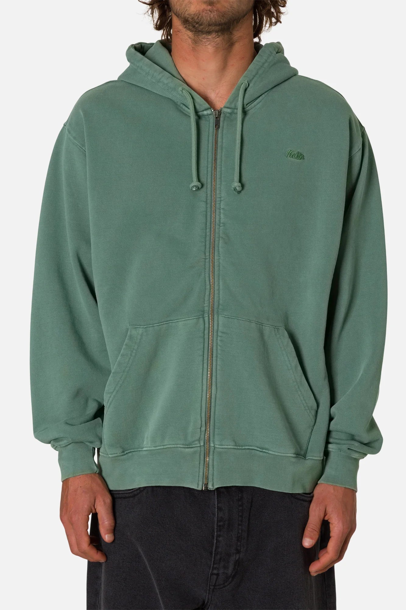 Katin M Embroidered Full Zip Hoodie DUCK
