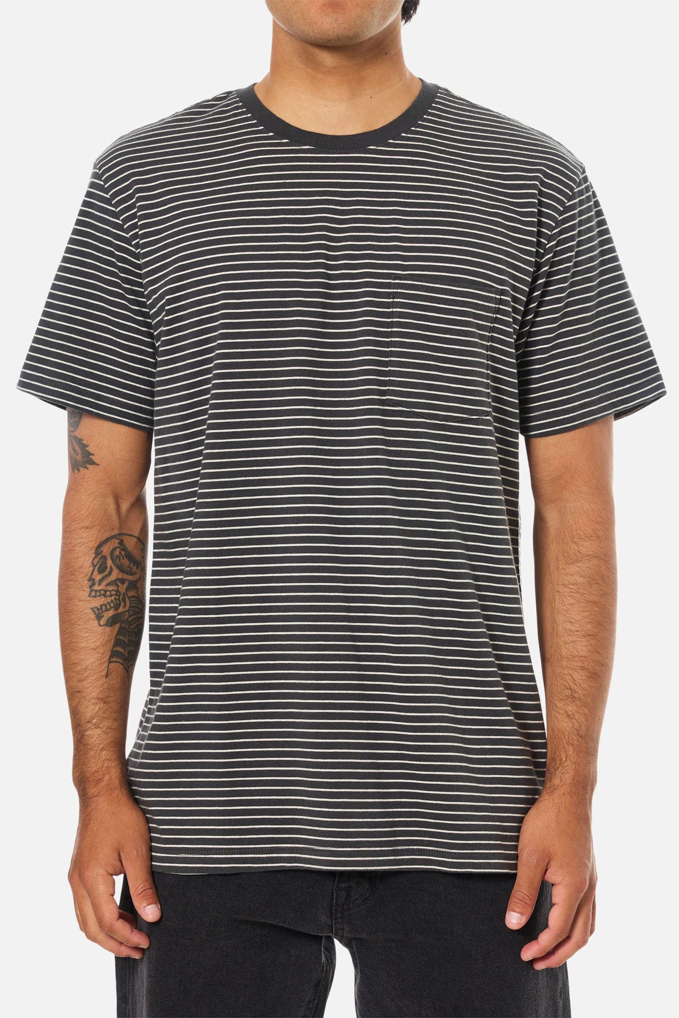 Katin M SS Finley Pocket Tee BLACK WASHED / VAPOR