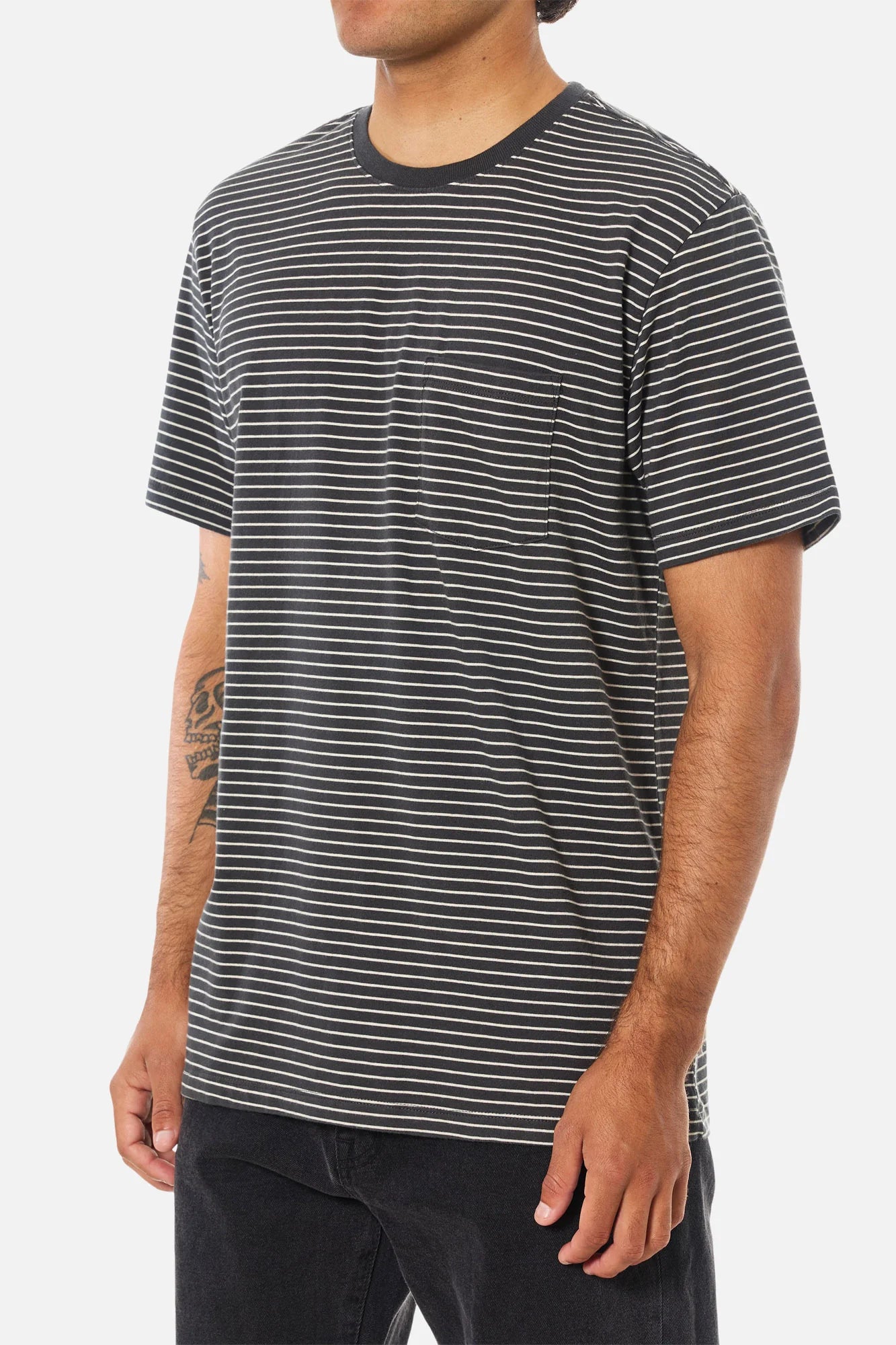 Katin M SS Finley Pocket Tee BLACK WASHED / VAPOR