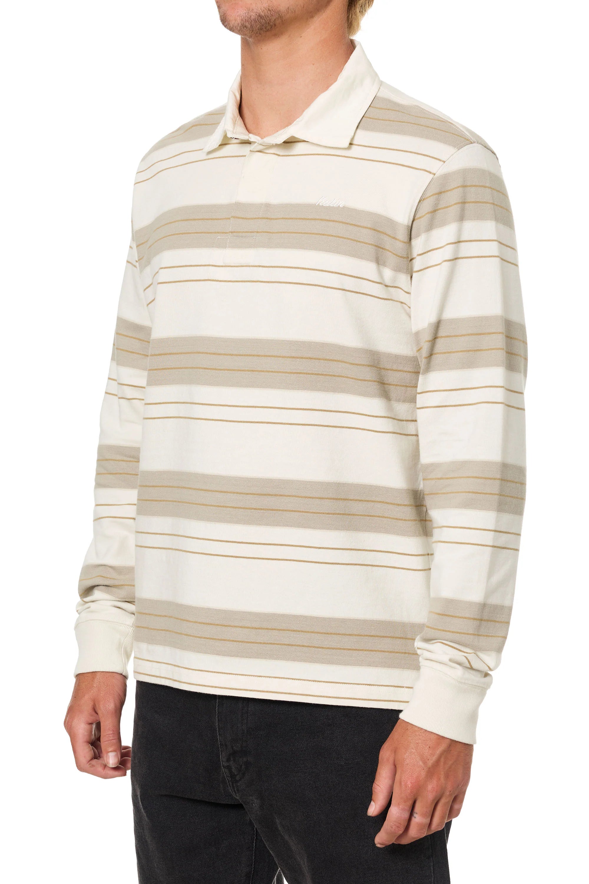 Katin M LS Greg Rugby Polo VINTAGE KHAKI