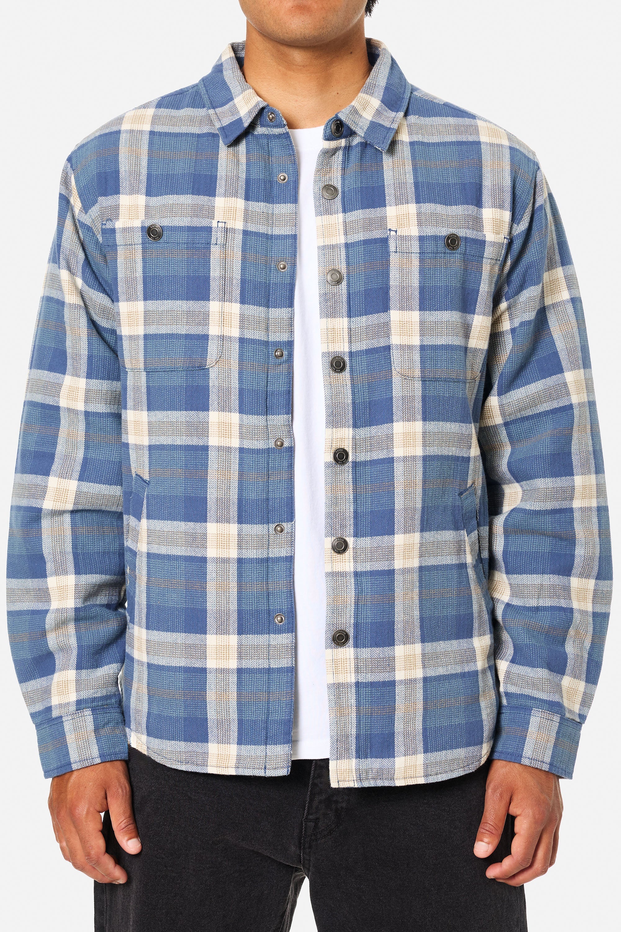 Katin M Harold Plaid Jacket WASHED BLUE