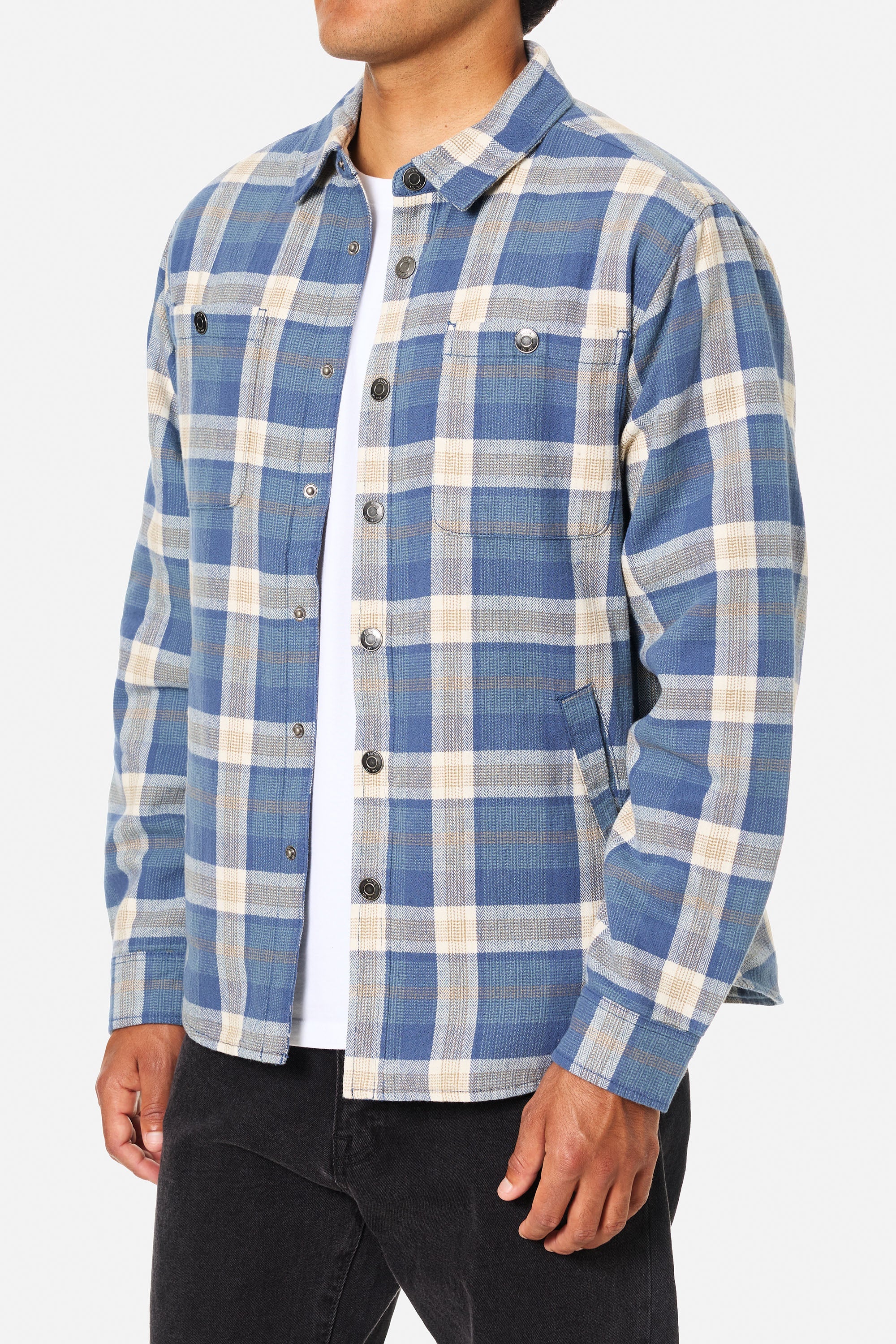 Katin M Harold Plaid Jacket WASHED BLUE