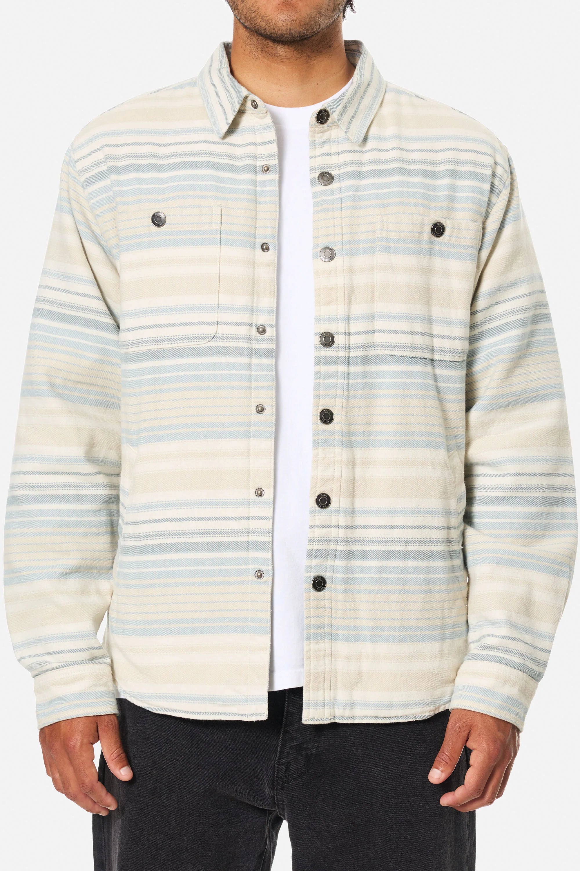 Katin M Harold Stripe Jacket DUSTY BLUE