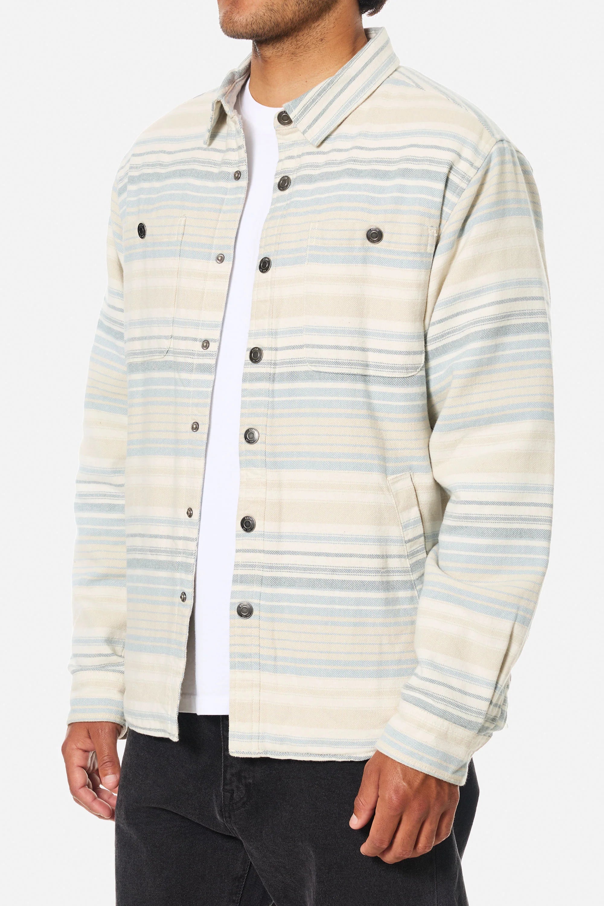 Katin M Harold Stripe Jacket DUSTY BLUE