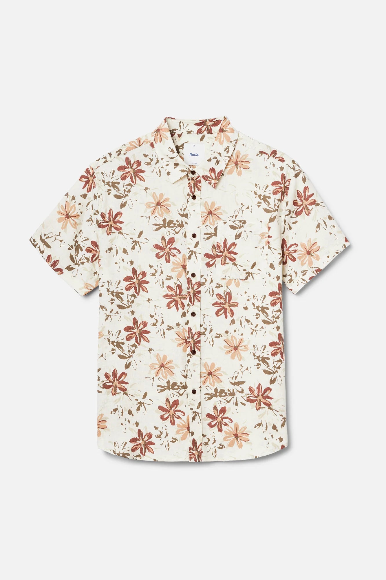 Katin M SS Petals Shirt BRUSH