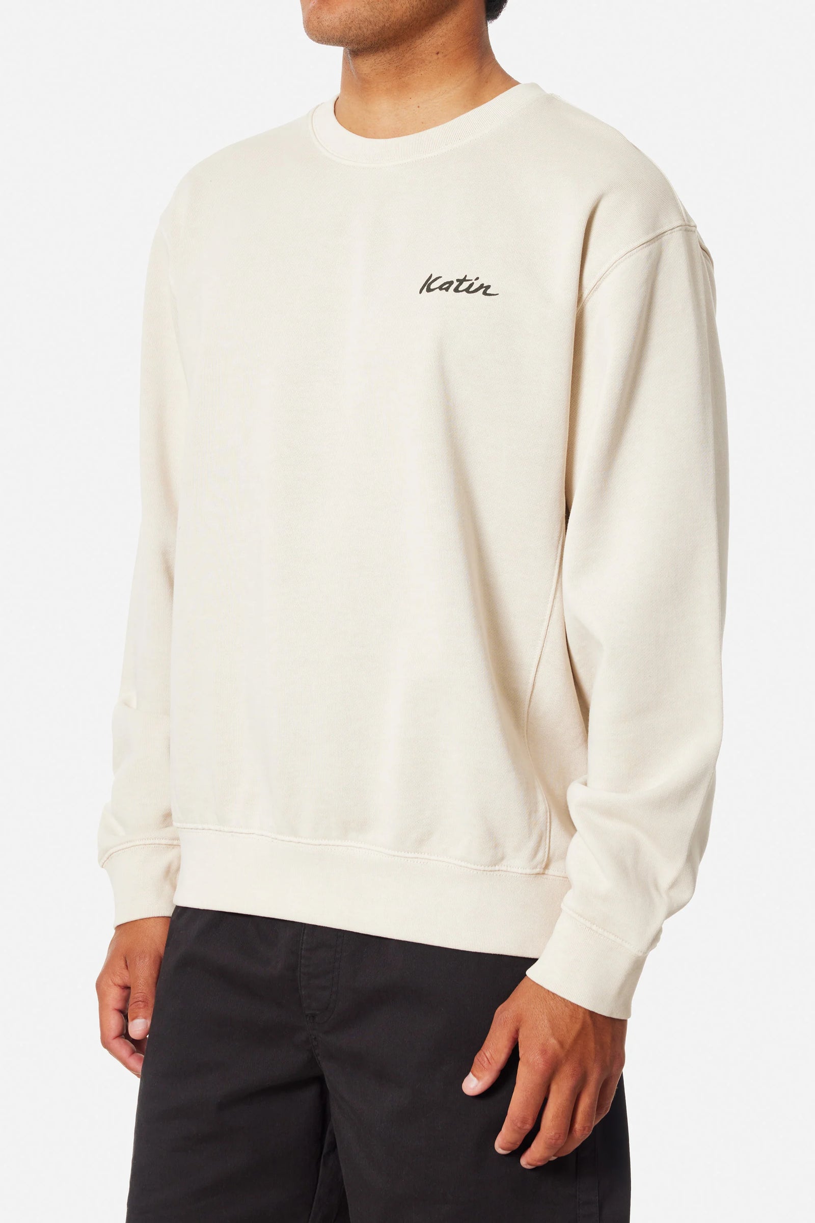 Katin M Radiant Crewneck Sweatshirt BIRCH PIGMENT DYE