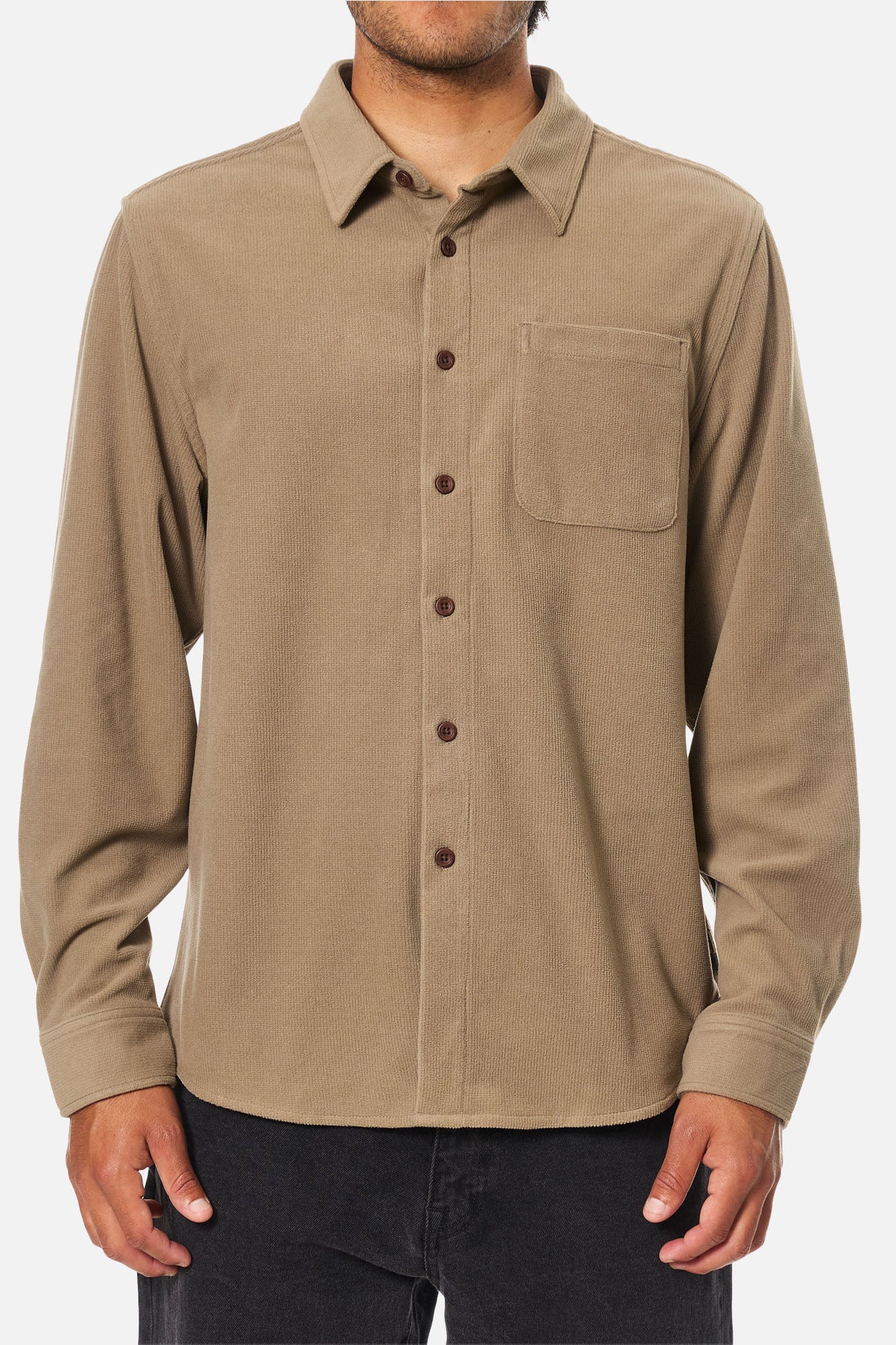 Katin M LS Roland Shirt GRAY ROCK
