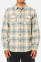 Katin M LS Sierra Flannel ATLANTIC GREEN