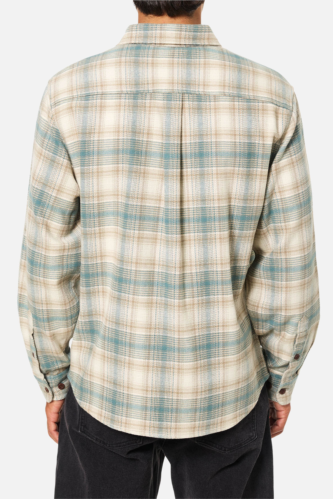 Katin M LS Sierra Flannel ATLANTIC GREEN