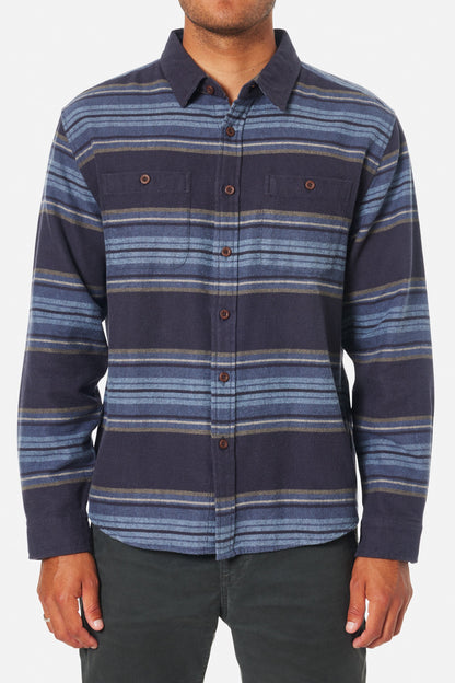 Katin M LS Sierra Flannel POLAR NAVY