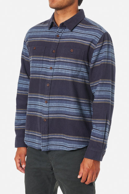 Katin M LS Sierra Flannel POLAR NAVY