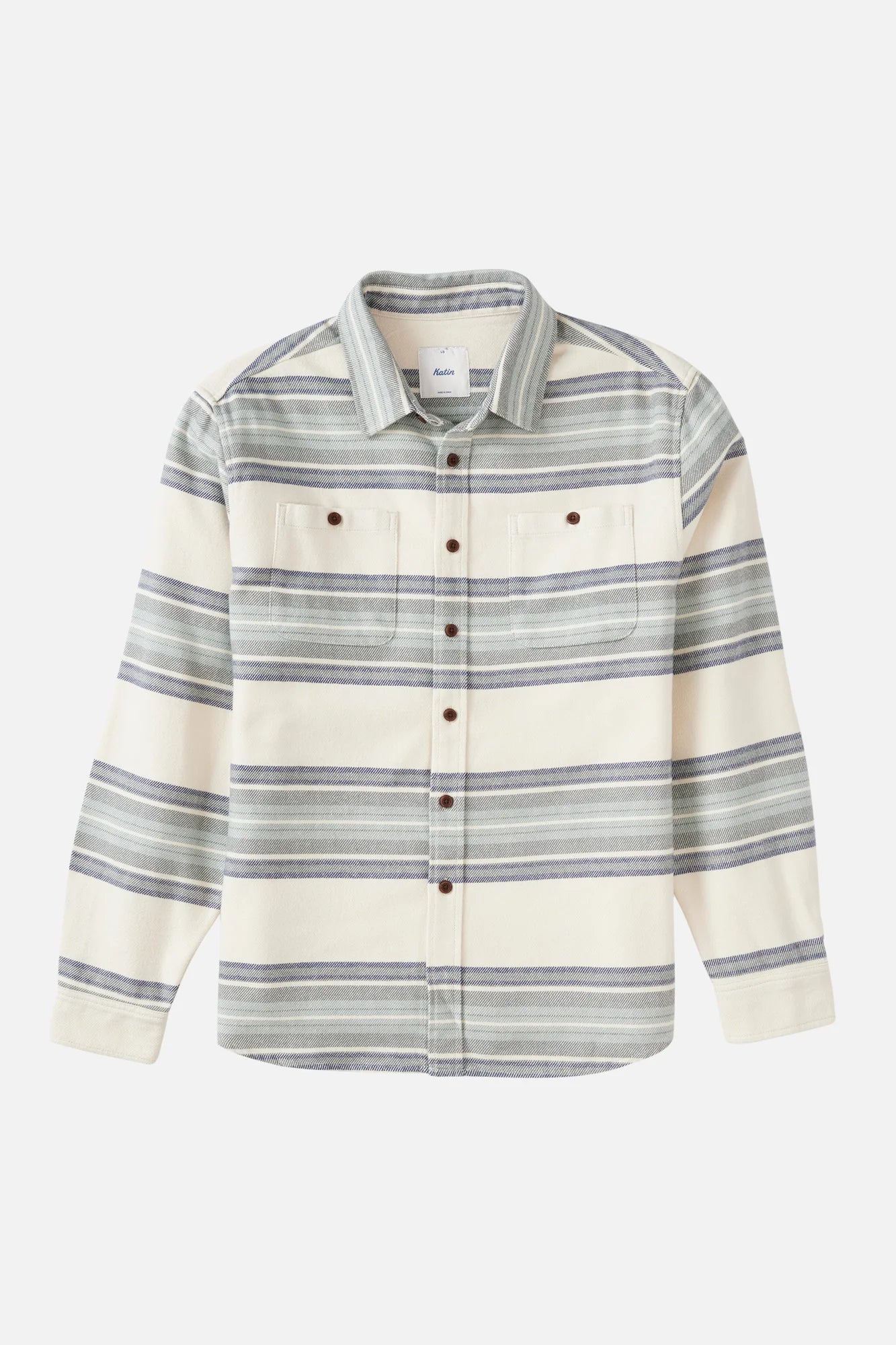 Katin M LS Sierra Flannel VAPOR GRAY