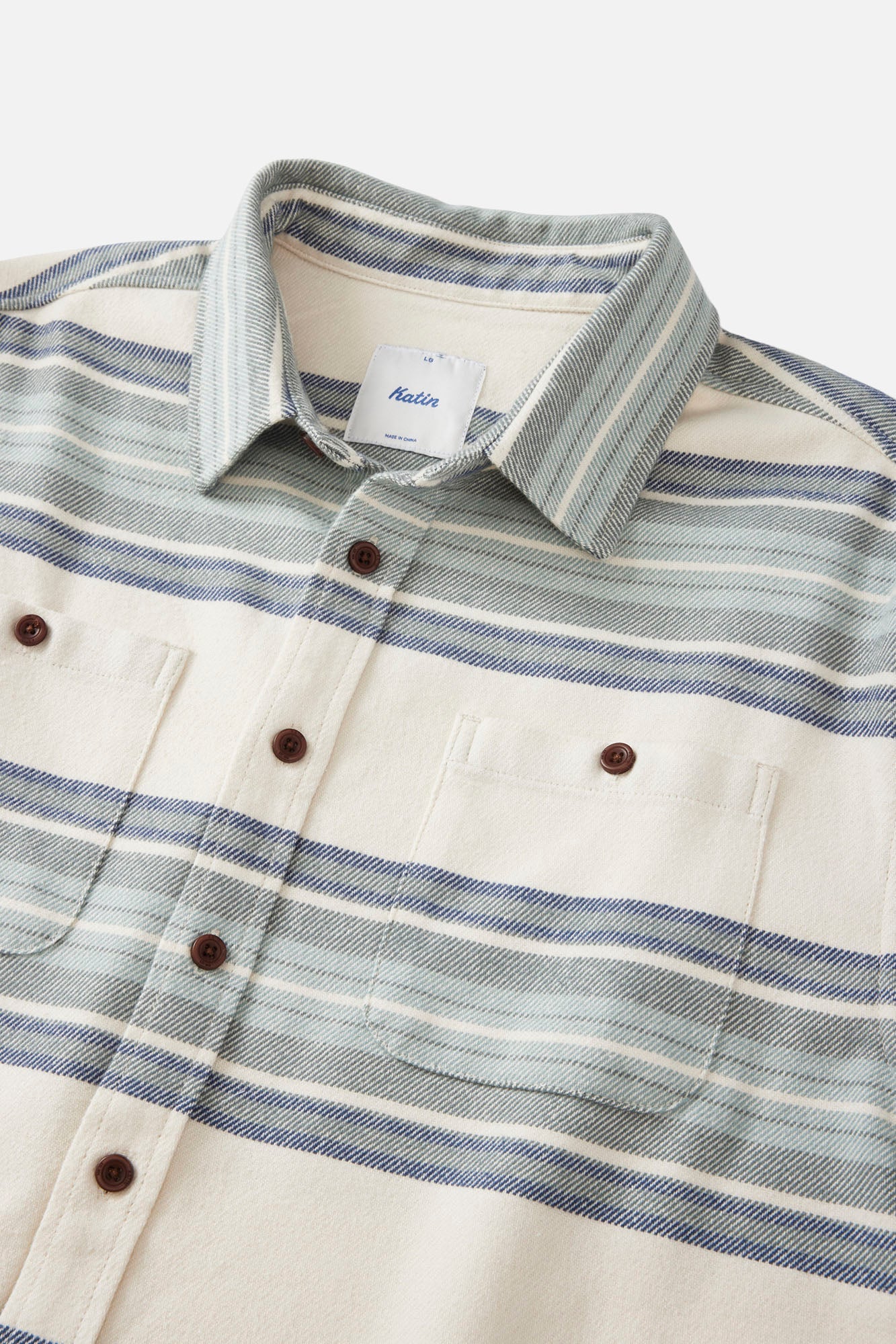 Katin M LS Sierra Flannel VAPOR GRAY