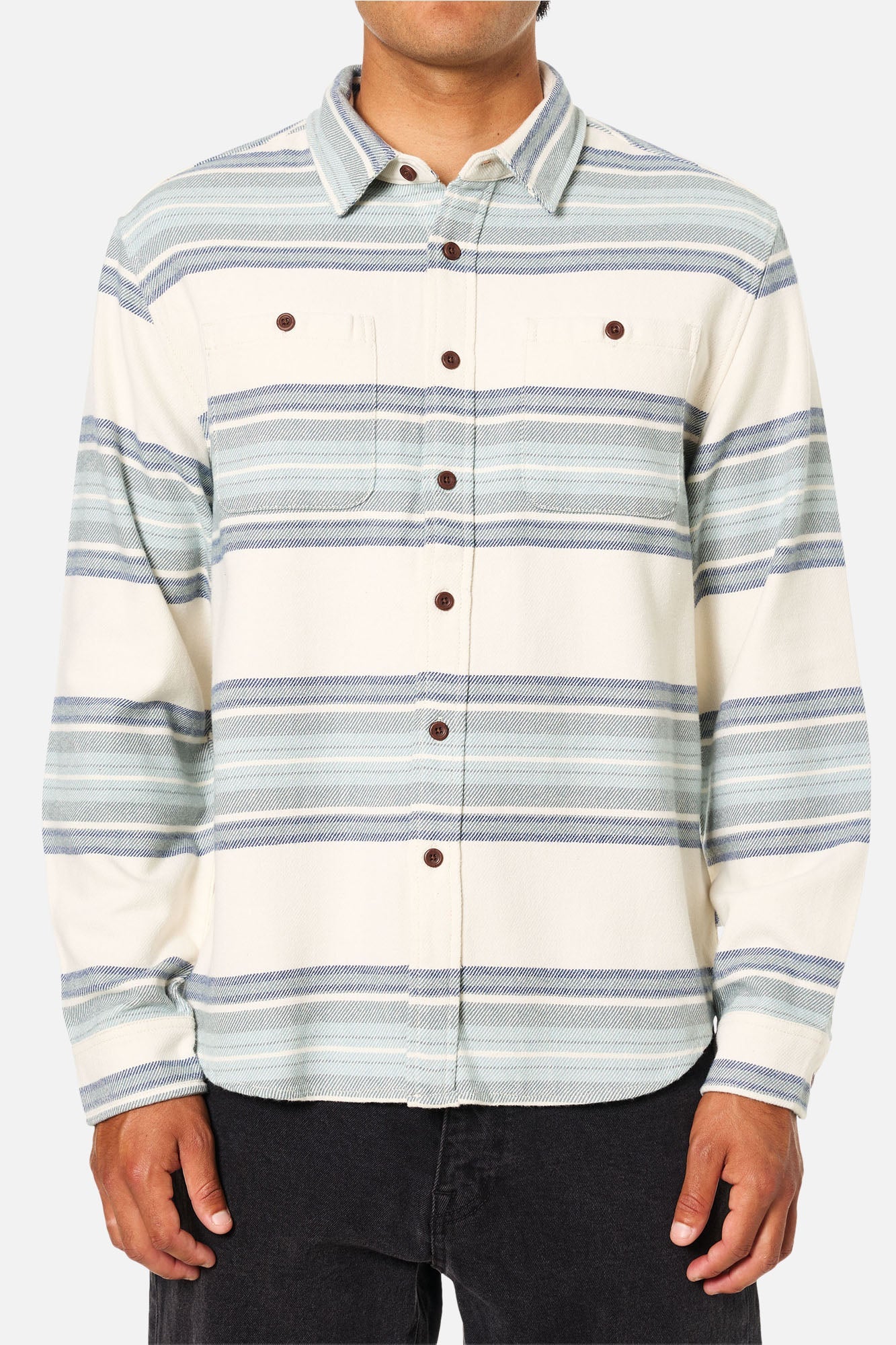 Katin M LS Sierra Flannel VAPOR GRAY