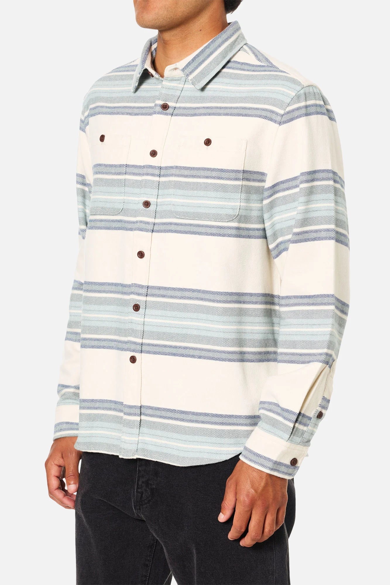 Katin M LS Sierra Flannel VAPOR GRAY