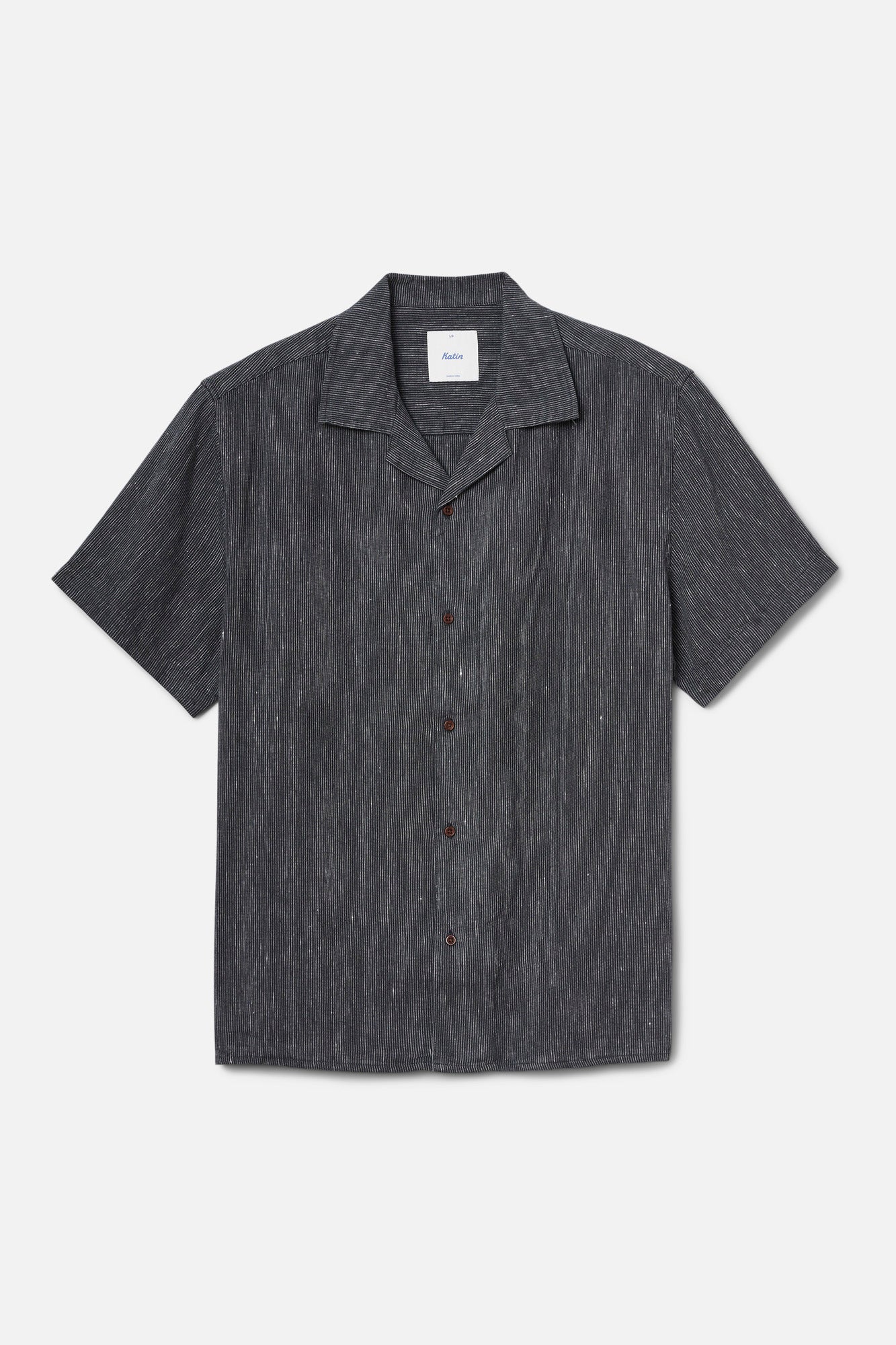 Katin M SS Teller Shirt BLACK WASH STRIPE